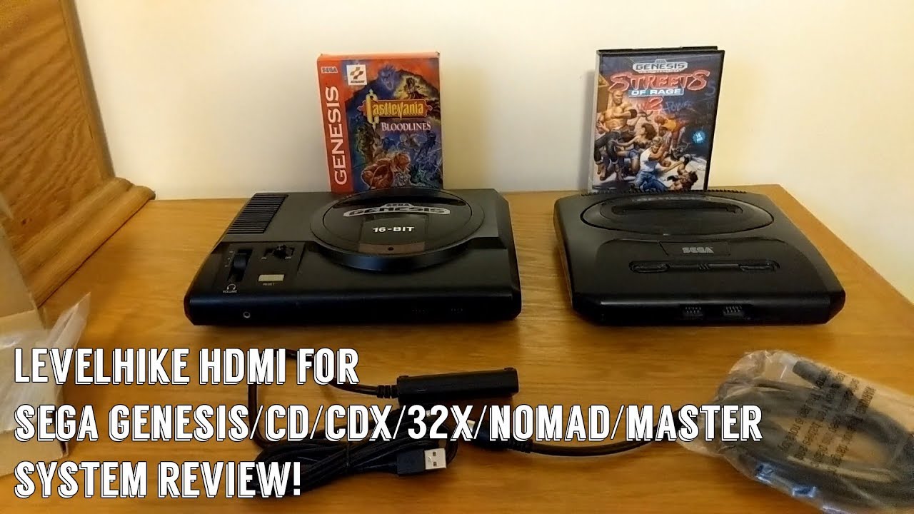 LevelHike Sega Genesis/Sega CD/CDX/32X/Nomad/Master System HDMI Review! + Sega Genesis Gameplay!