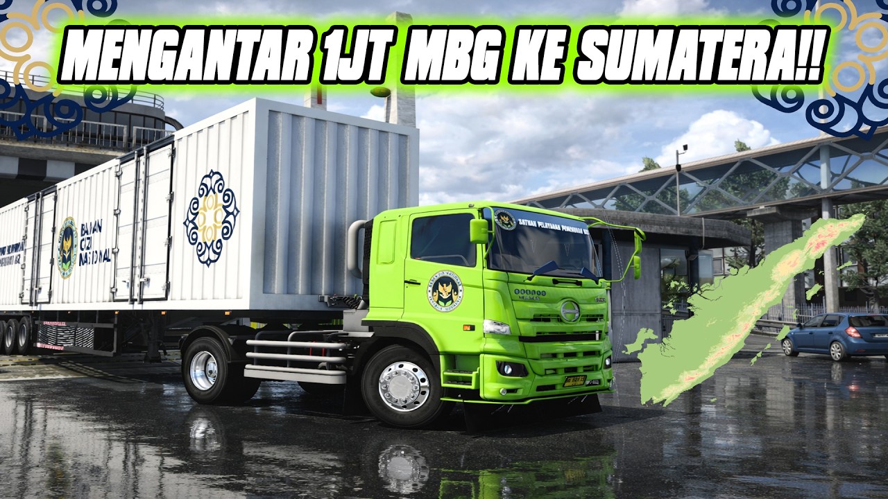 Misi Mengantarkan 1JT Ompreng Menuju Pulau Sumatera!! | ETS-2 INDONESIA