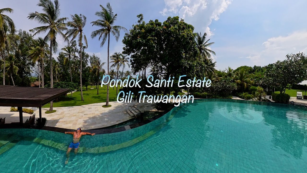 Pondok Santi Estate, Luxury Beachside Resort, Gili Trawangan, Lombok, Indonesia