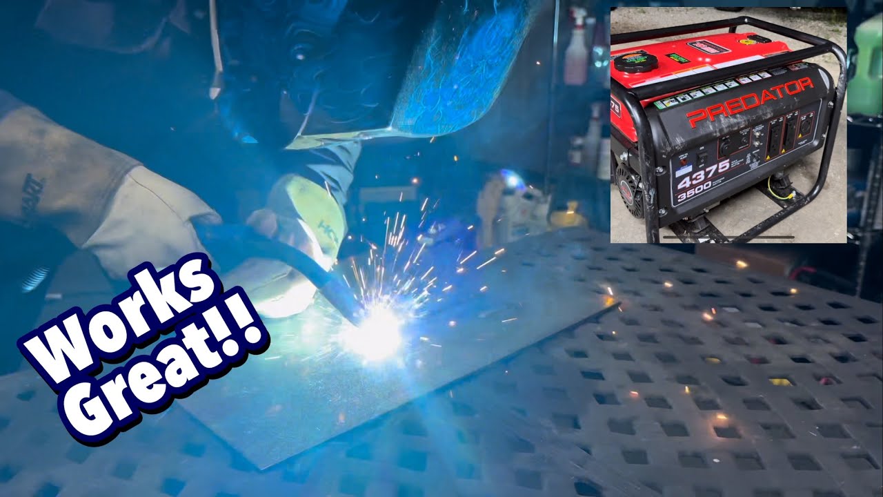 Can a Predator 4375 Generator power a welder?