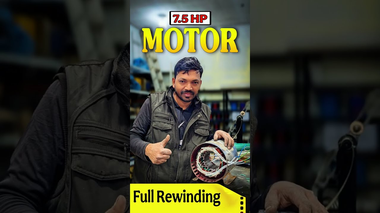 7.5 Hp Motor Full Rewinding. Motor bharne Ka  tarika