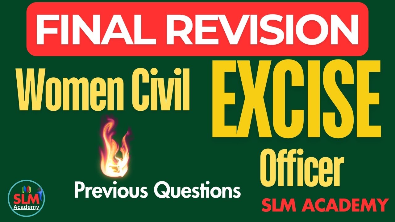Women Civil Excise Officer Final Revision | Previous Year Questions | Kerala PSC | SLM Academy