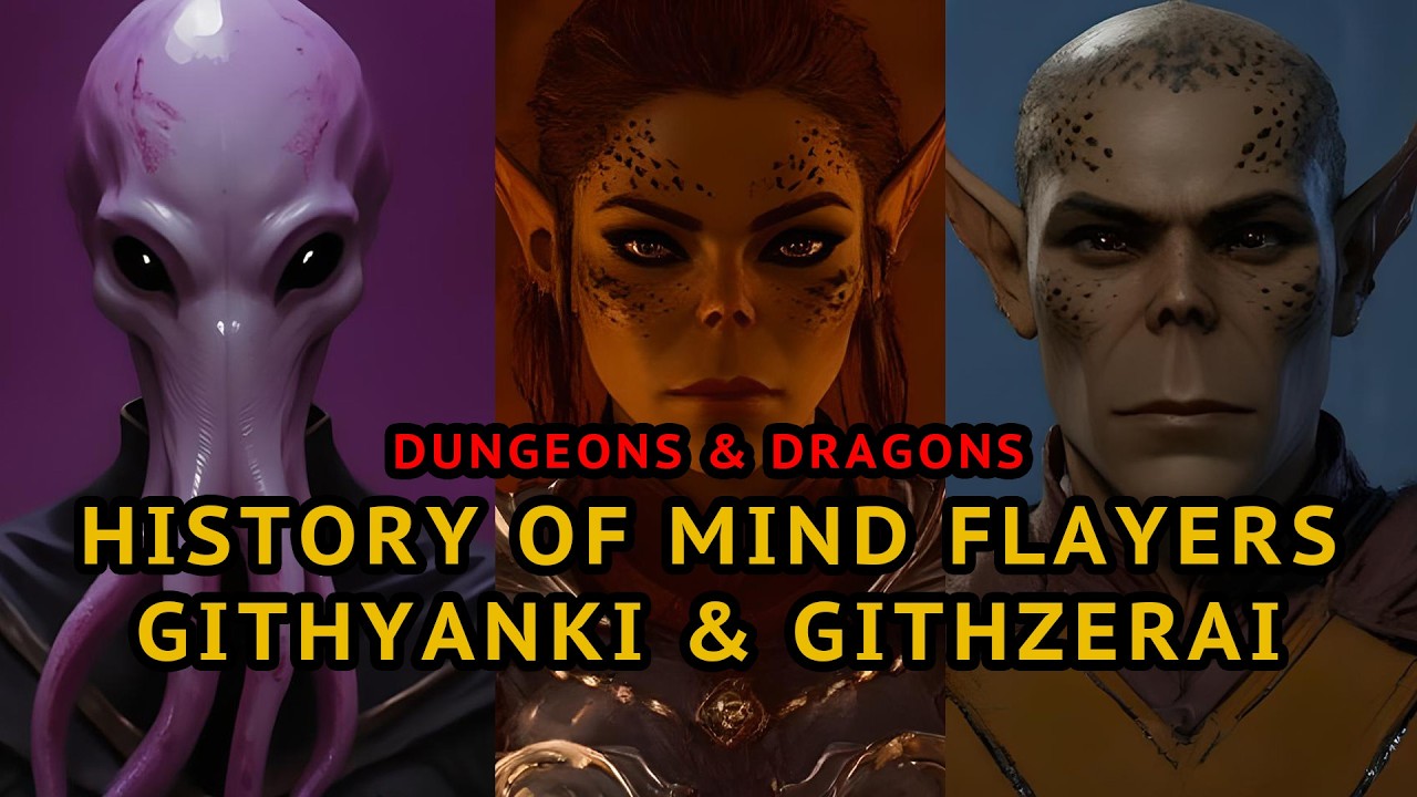 History of Mind Flayers, Githyanki & Githzerai | DnD Lore