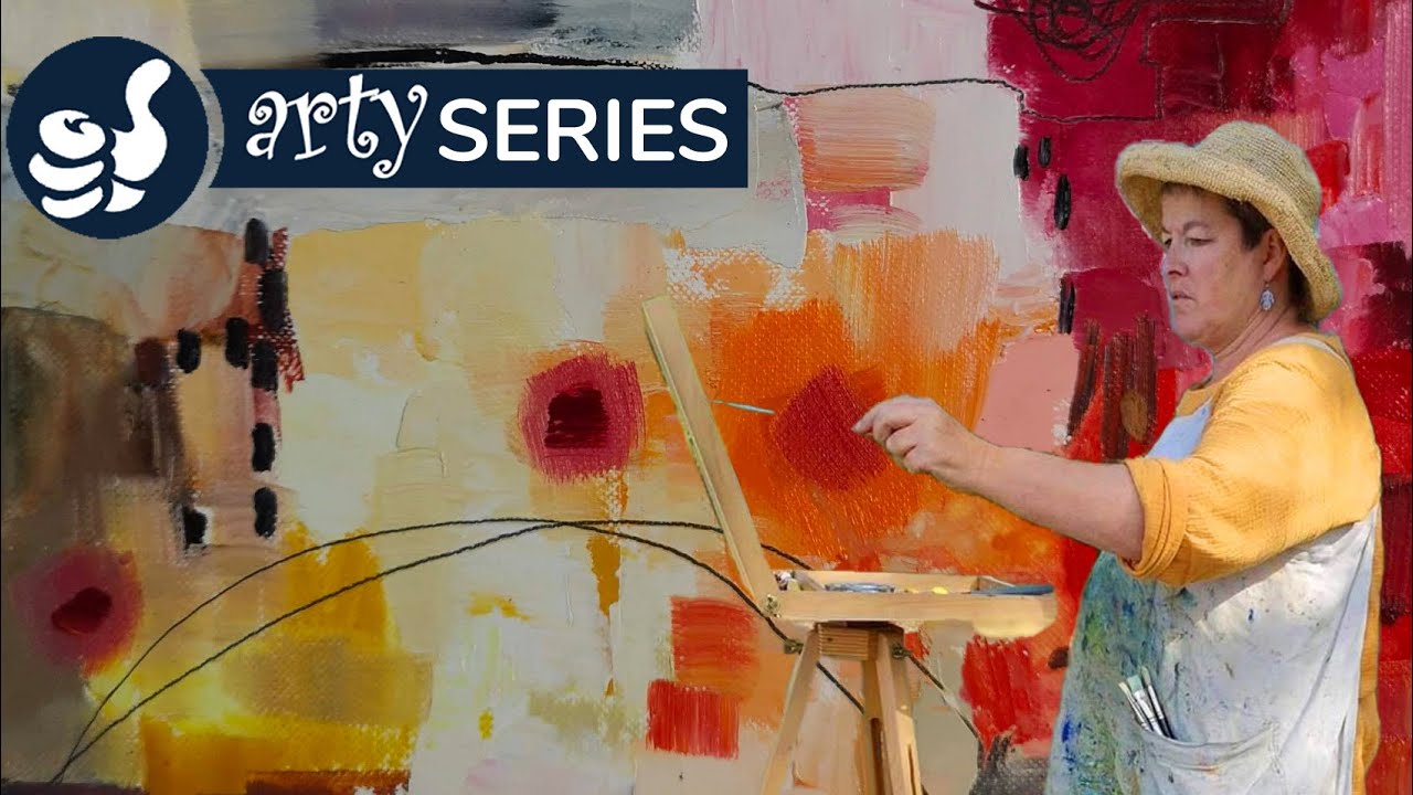 Painting abstract with water mixable oils, with Sarah Wimperis