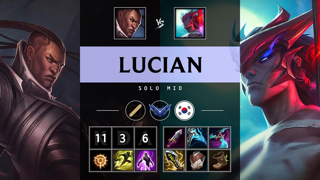 Lucian Mid vs Yone - KR Diamond Patch 25.08