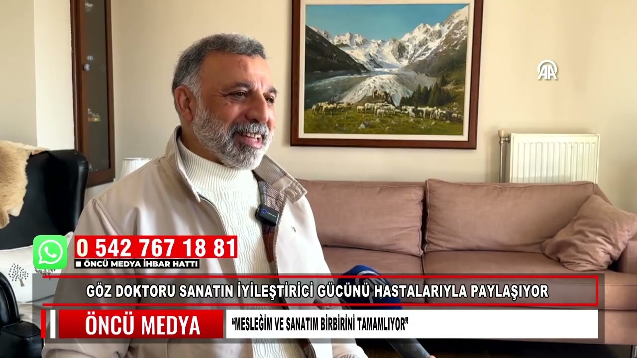 GÖZ DOKTORU SANATIN İYİLEŞTİRİCİ GÜCÜNÜ HASTALARIYLA PAYLAŞIYOR