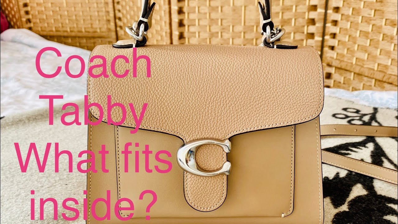 COACH TABBY TOP HANDLE- WHAT FITS INSIDE?