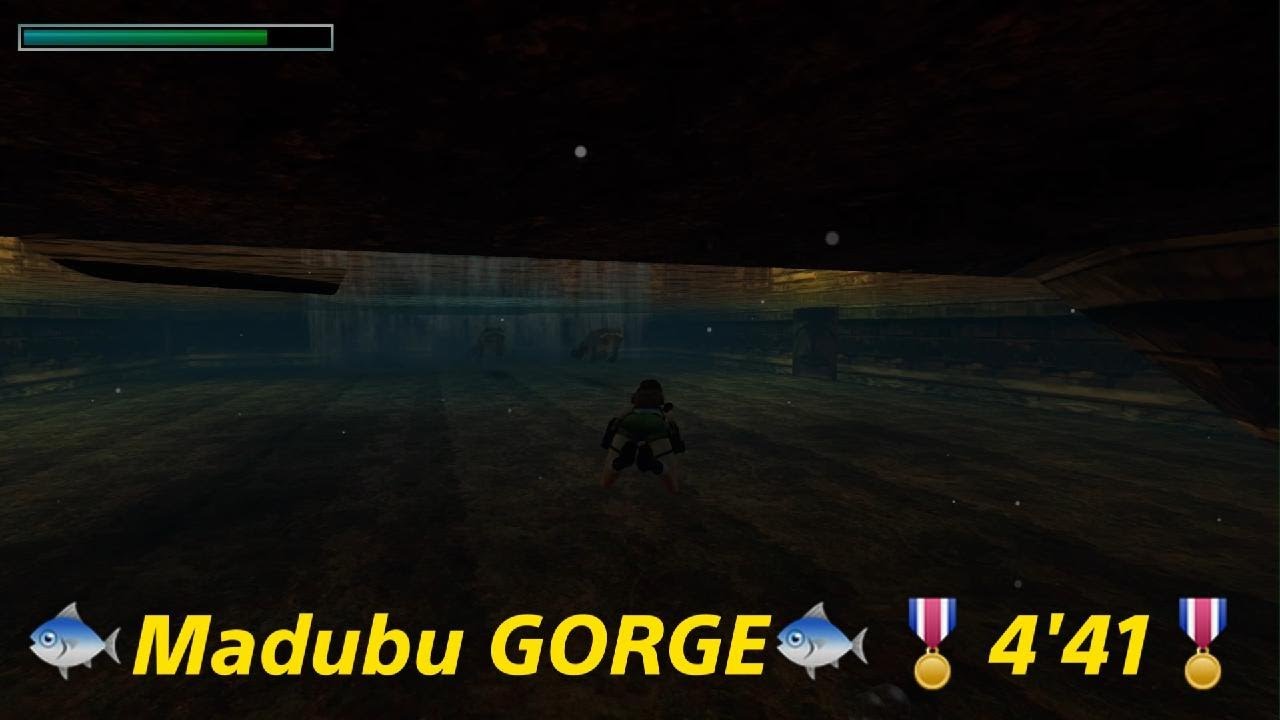 Tomb Raider III Remastered 💨speedrun hard 💨la gorge de Madubu 🎖️4'41🎖️