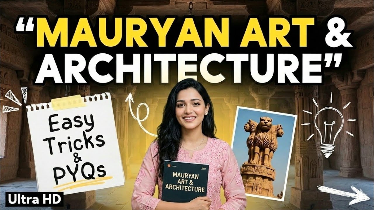 Mauryan art and architecture in just 5 minutes for upsc and other state exams_fine arts ncert 