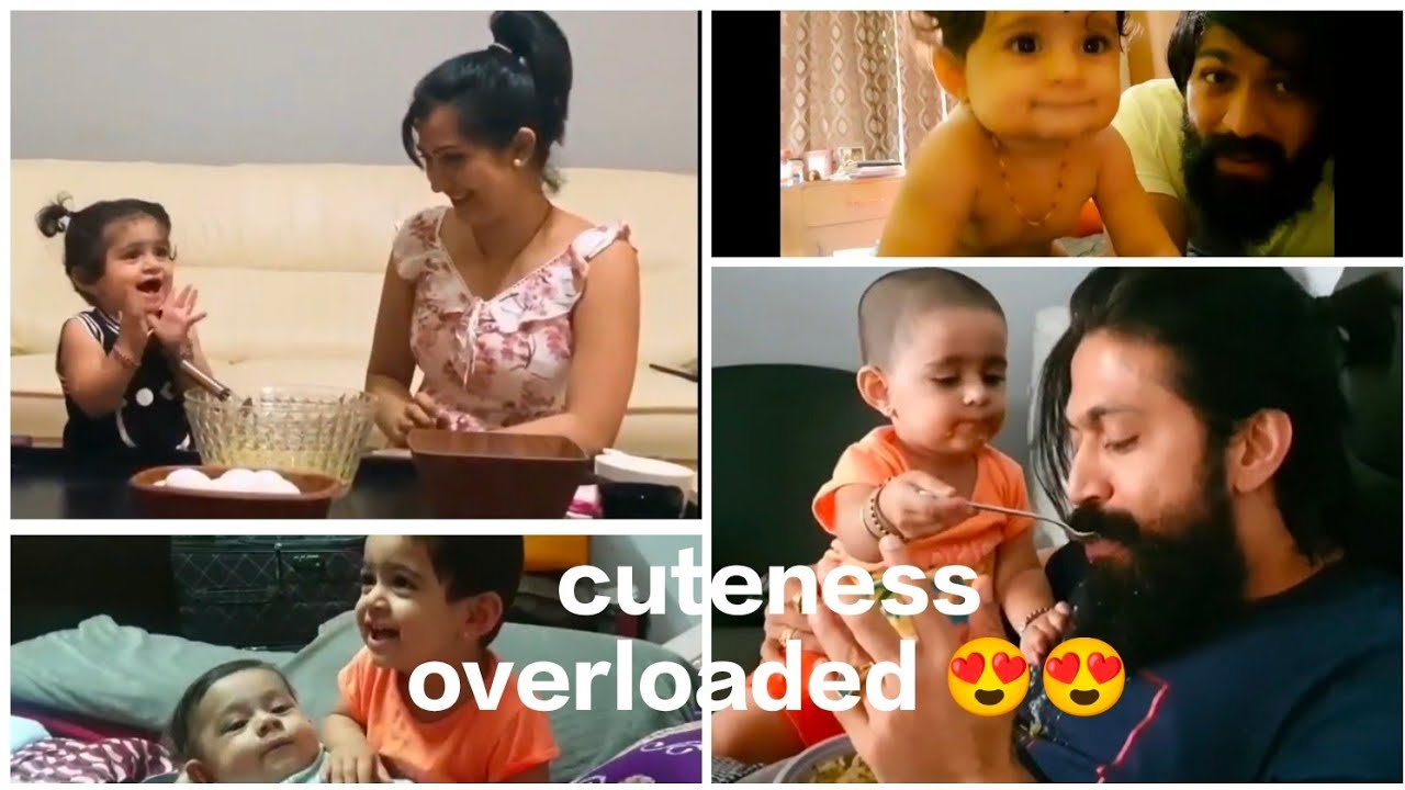 Ayra yash cute videos compilations 😍#viral #yash #radhikapandit  #ayrayash #cutebaby #cute #kgf