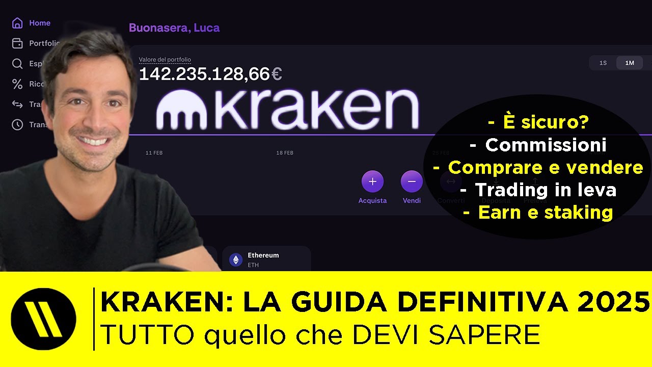 KRAKEN: LA GUIDA DEFINITIVA 2025 | Recensioni Exchange Crypto, Comprare, Vendere, Trading, Earn, PRO