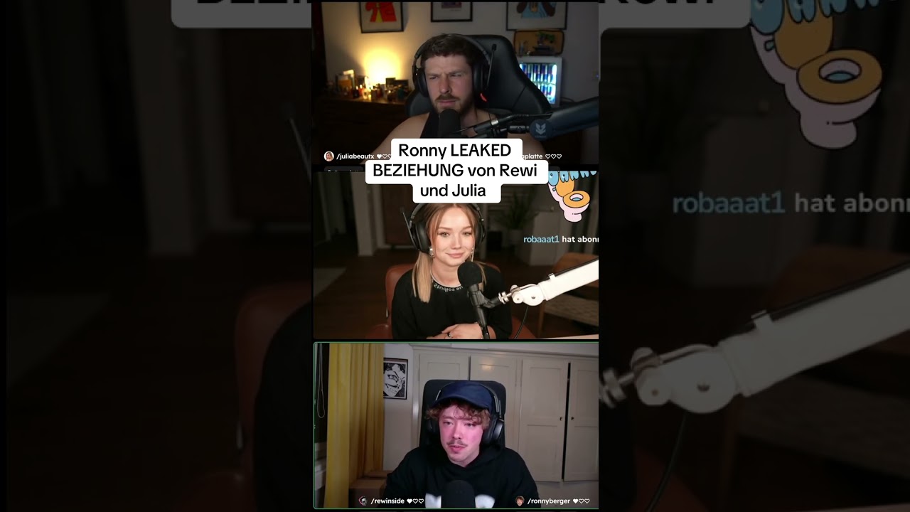 Ronny leaked Beziehung von @JuliaBeautx und @rewinside im Stream vom 13.10.24