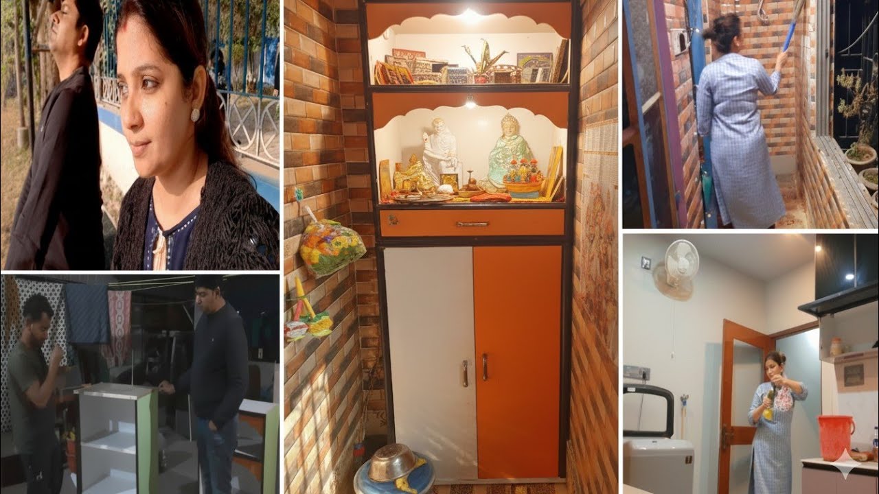 সামান্য বদলেই হয়ে গেলো আমার নতুন ঠাকুর ঘর।মনে যে অশান্তি চেপে রেখেছিলাম,আজ শান্তি হলো।
