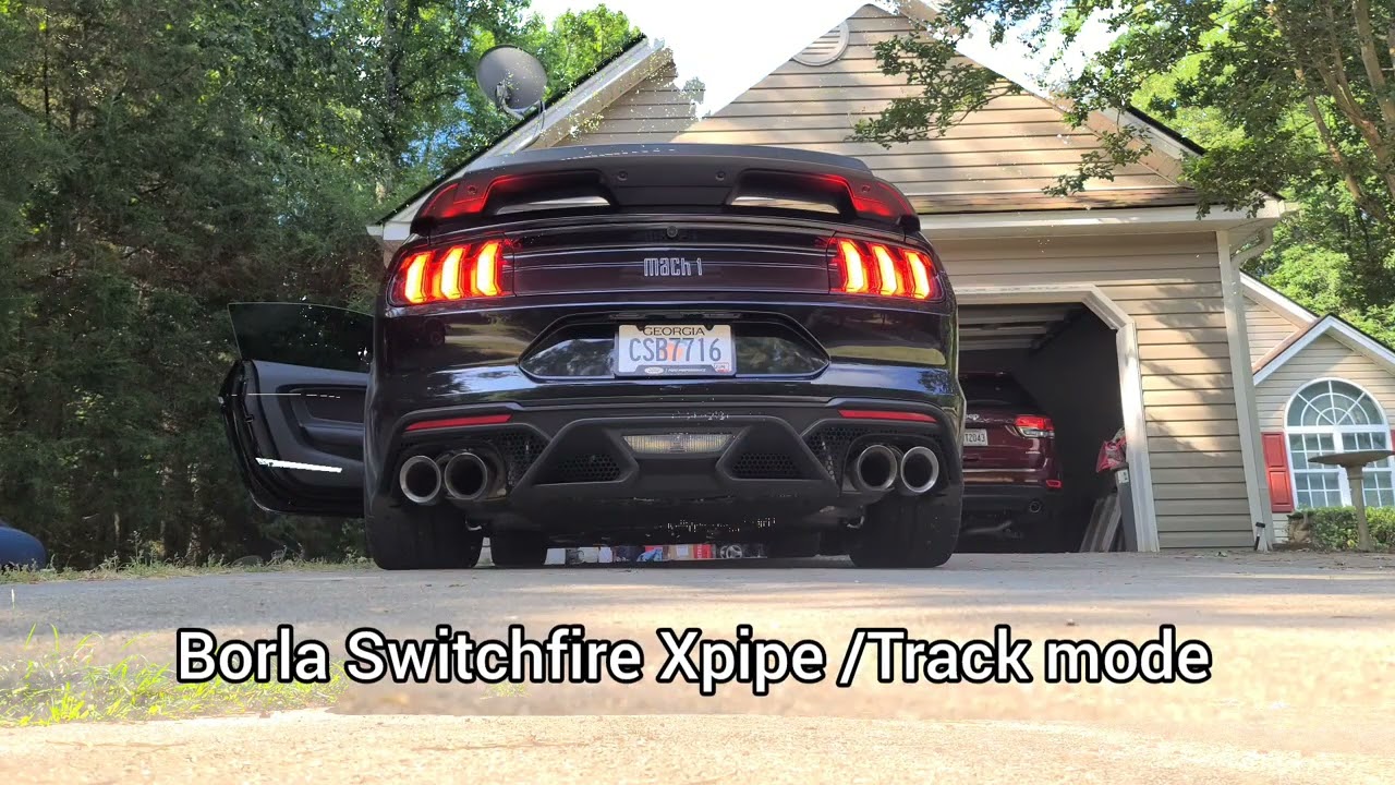 2021 Mach 1 Mustang Cold Start Stock AE vs Borla Switchfire #2021mach1 #borla #xpipe