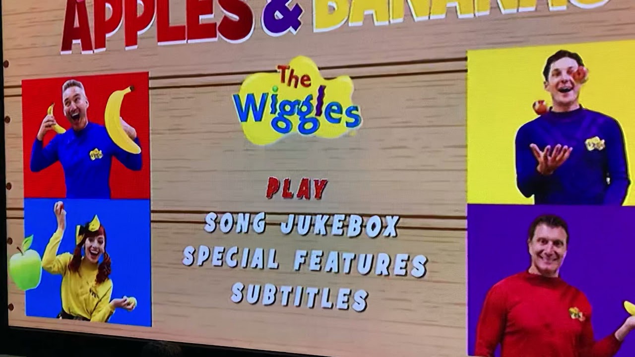 The Wiggles Apple and Banana DVD Menu walkthrough