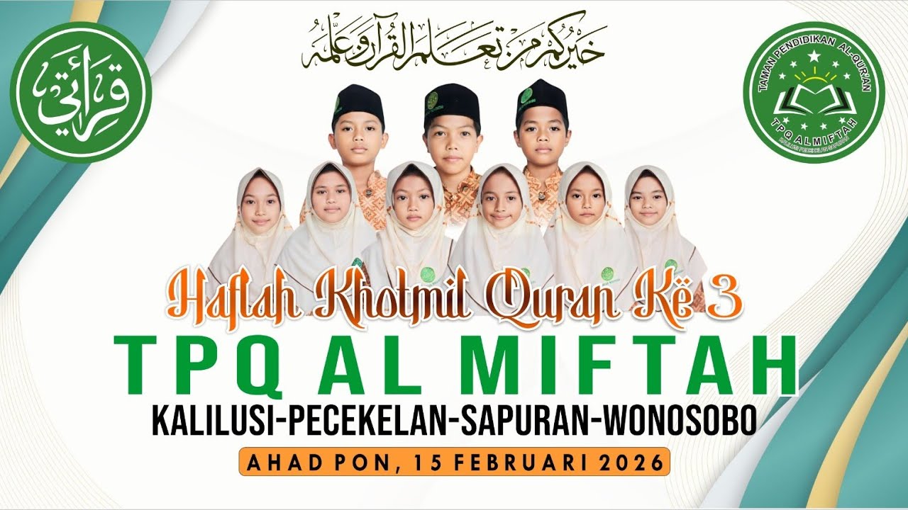 Posesi Khotmil Quran TPQ Al Miftah Kalilusi, Sapuran, Wonosobo