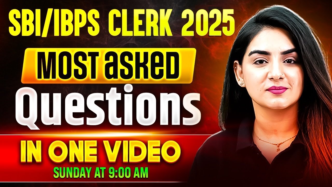 IBPS / SBI Clerk 2025 | Bank Clerk English Most Expected Questions | by Anchal Ma'am