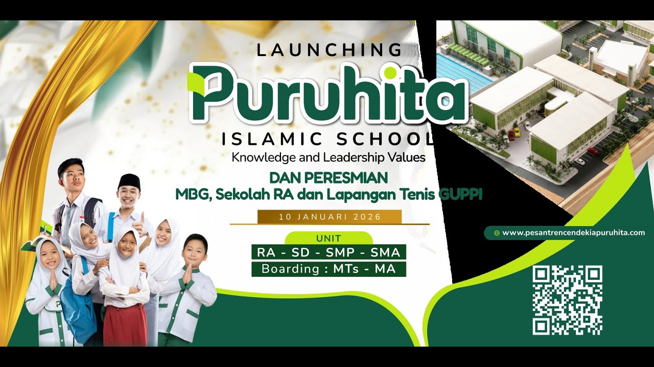 [Live] Launching Puruhita Islamic School dan Peresmian MBG, Sekolah RA, dan Lapangan Tennis Guppi