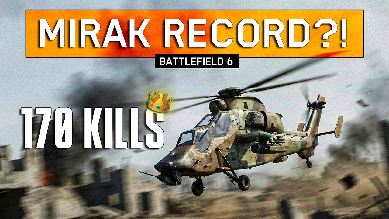 170 Kills Attack Helicopter Gameplay | Mirak Valley | Battlefield 6