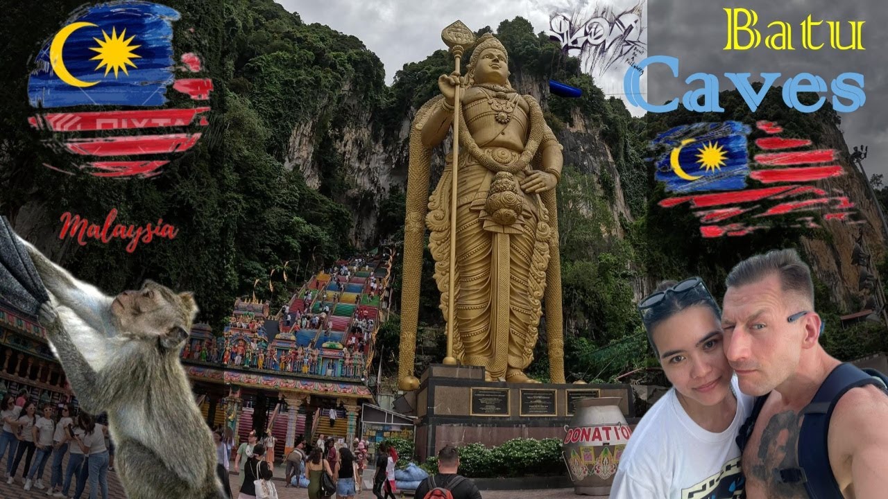 🇲🇾 Monkeys, Gods & 272 Steps! Batu Caves Adventure 🐒 | Małpy, bogowie i schody do nieba w KL