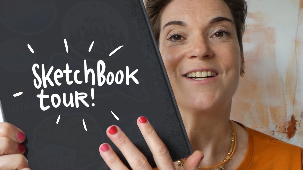 Экскурсия по альбому Sketchbook — мой альбом за август 2023 года