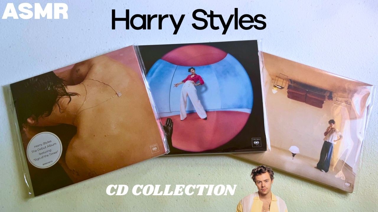 ASMR Harry Styles CD Collection 📀 Whispered Show & Tell (Tapping + Relaxing Sounds)