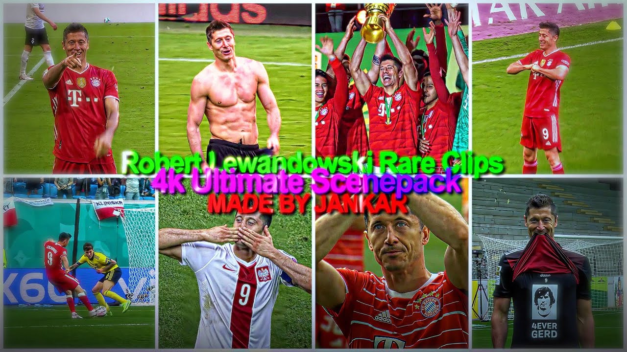 Robert Lewandowski CELEBRATION ● 4K ULTIMATE SCENEPACK ● (With TOPAZ NO AE CC)