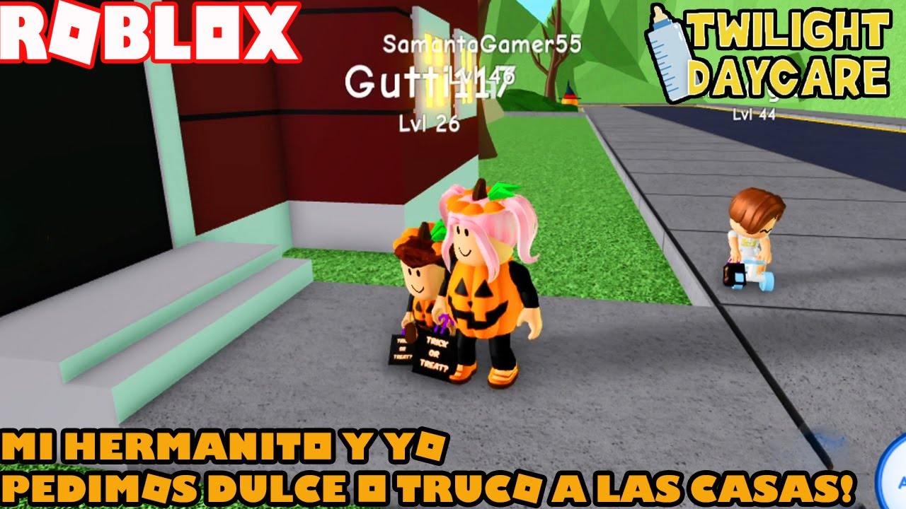 Mi Hermanito Y Yo Pedimos Dulce O Truco A Las Casas En Twilight Daycare! Nueva Mansión!