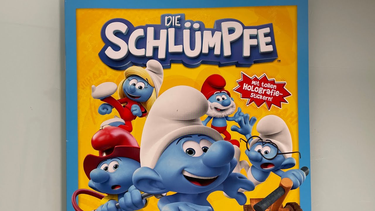 NEUE Die Schlümpfe Stickeralbum zur TV Serie