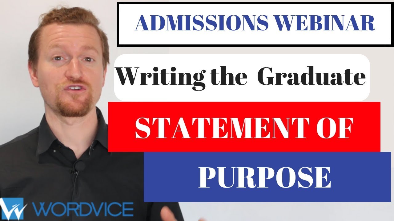 2019 Graduate Admissions Webinar: Writing a Statement of Purpose (SOP) for Graduate School