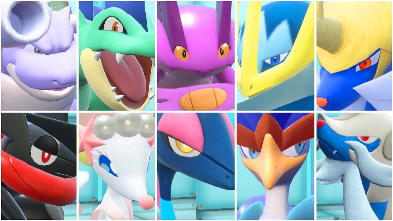 Команда SHINY WATER FINAL EVOLUTION STARTERS! Pokemon Scarlet и Violet Indigo Disk