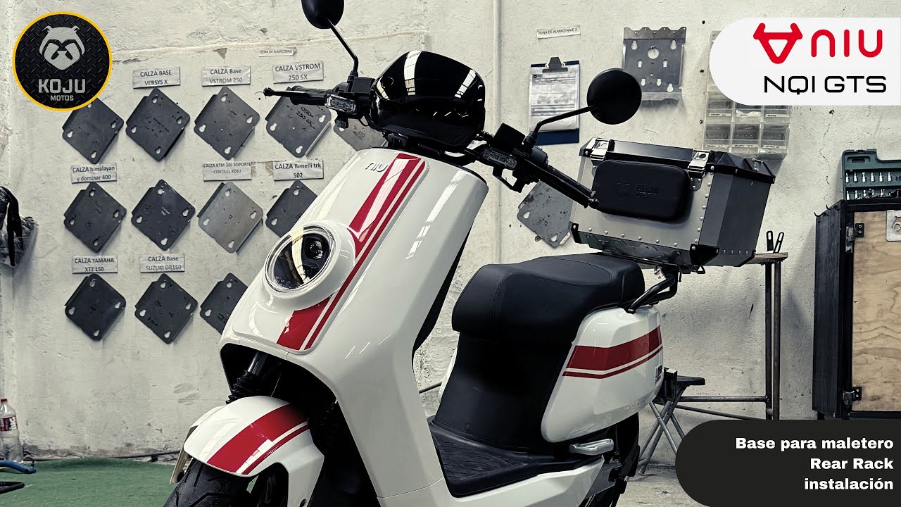 🔧🧰 NIU NQi GTS // Instalación de base KOJU para equipaje // Rear rack instalation