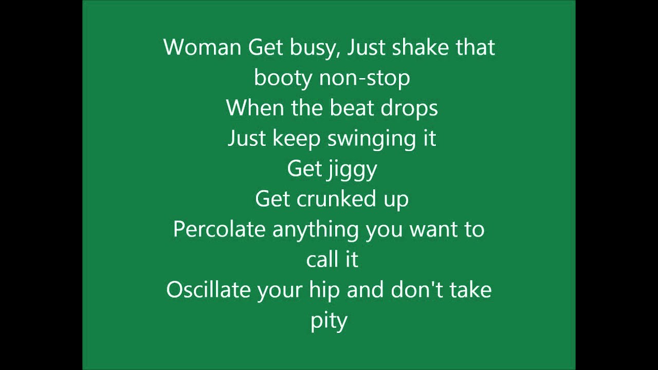 Sean Paul Get Busy Lyrics