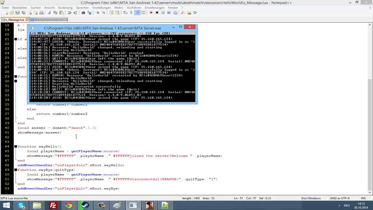 MTA Scripting School Episode 6 - Event & Command Handlers!