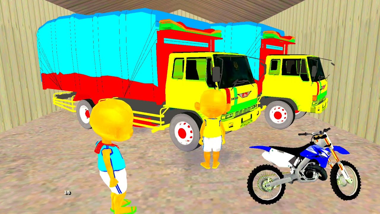 Upin ipin baru Pamer Truk Pasir Orange, dibawa Mael dan Jarjit keLadang Monster 🤣 Dunia Poyo