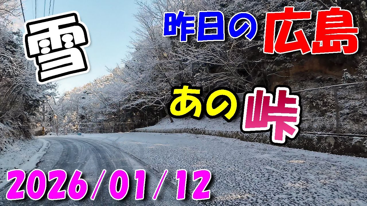 あの峠！夏の夜アレがたくさんいました【 昨日の広島 】 2026/01/13 (月)