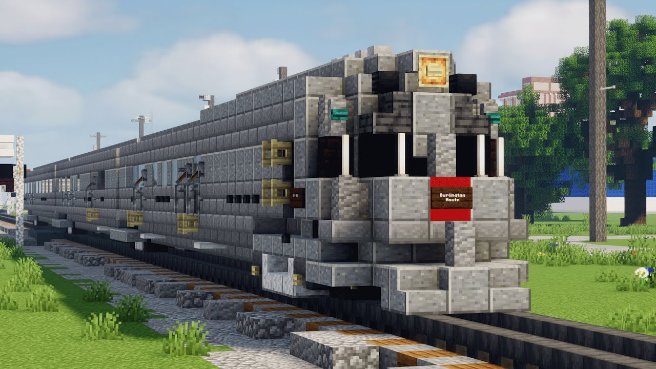 Minecraft CB&Q Pioneer Zephyr Train Tutorial