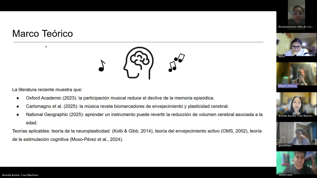 Webinar: Impacto de las actividades musicales en la neuroplasticidad de adultos mayores