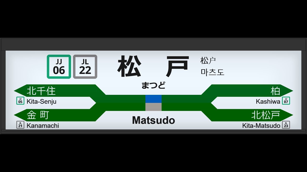 JR東日本 松戸駅 ATOS接近放送＆発車メロディー