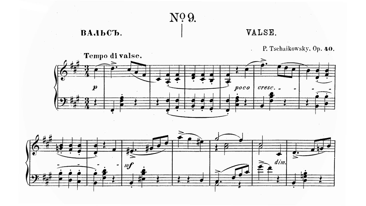 Tchaikovsky: Waltz in F sharp minor Op. 40 No. 9 - Michael Ponti, 1968 - VOX SVBX 5455