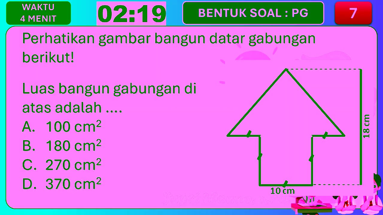 SOAL ASESMEN STS MATEMATIKA KELAS 5 SEMESTER 2 TA 2025-2026 | LUAS BANGUN DATAR & PENGUKURAN SUDUT