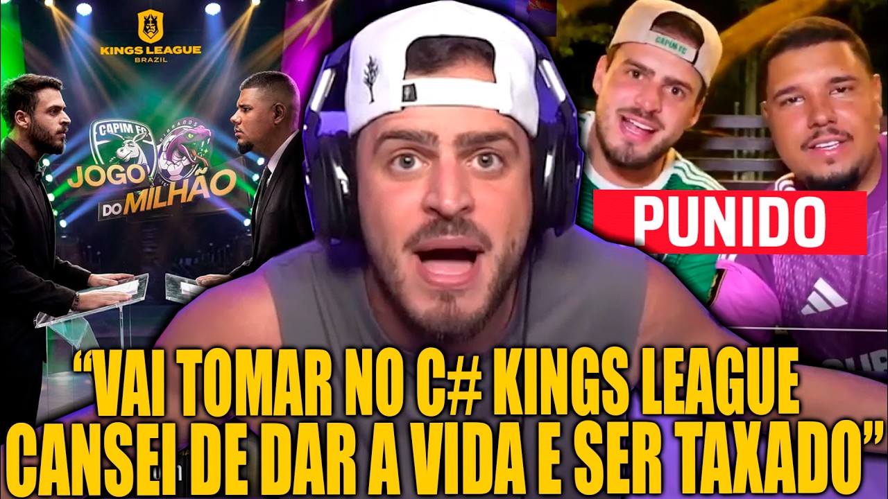 JON VLOGS SE REVOLTA E DESCASCA A KINGS LEAGUE APÓS ADVERTIR ELE E O TILY PELA APOST4 NO JOGO!