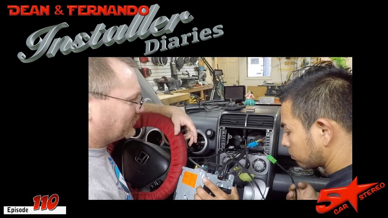 Honda Element in for some upgrades, but we have to keep the SiriusXM and factory sub  Installer Diar