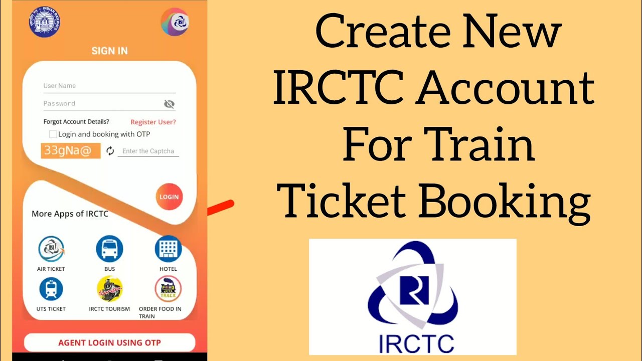 How To Create IRCTC Account For Train Ticket Booking In Tamil | IRCTC App
