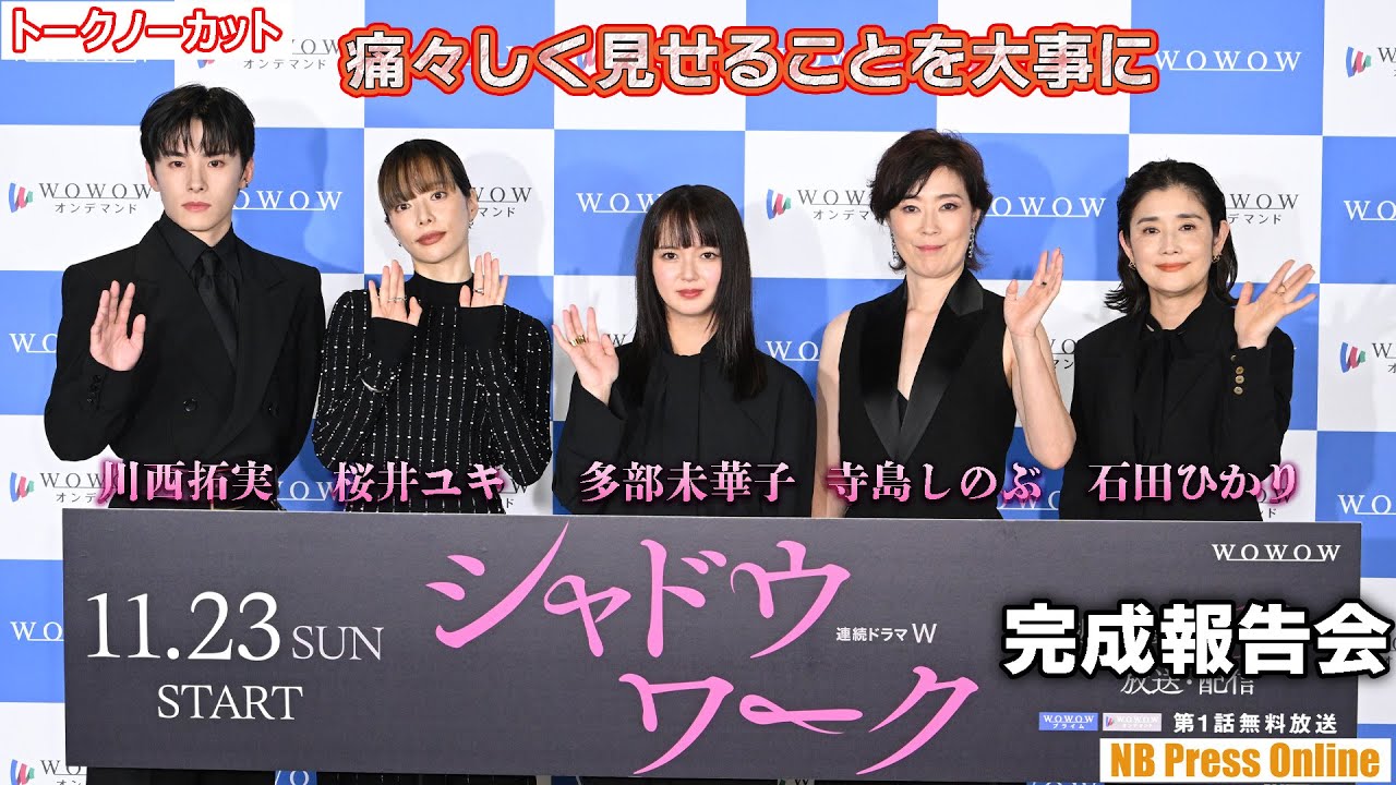多部未華子「痛々しく見せることを大事にした」「連続ドラマＷ シャドウワーク」完成報告会【トークノーカット】