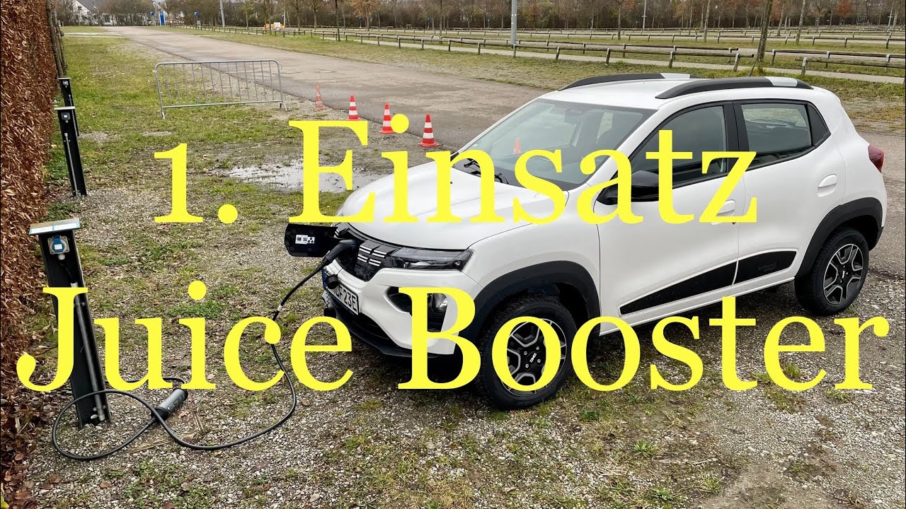 #4 Juice Booster, der erste Einsatz beim Dacia Spring Modell 2023