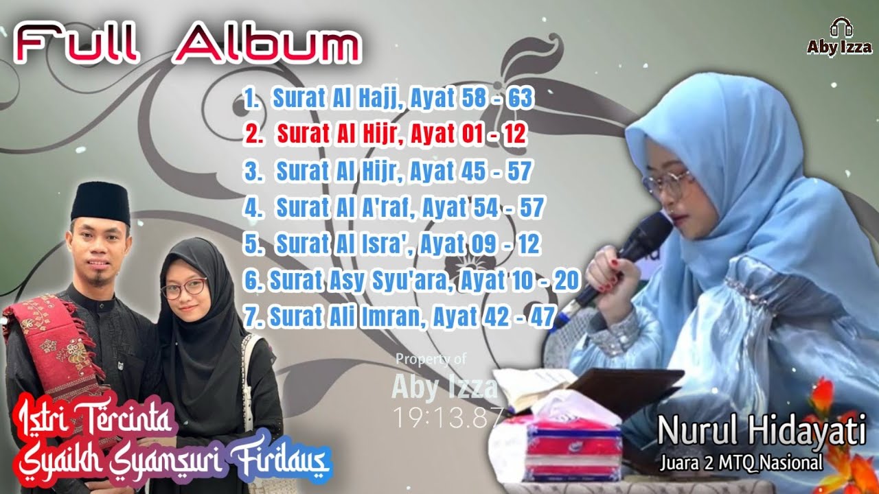 Full Album Terbaik 2023 Nurul Hidayati Istri Syaikh Syamsuri firdaus 🥰 Audio Jernih