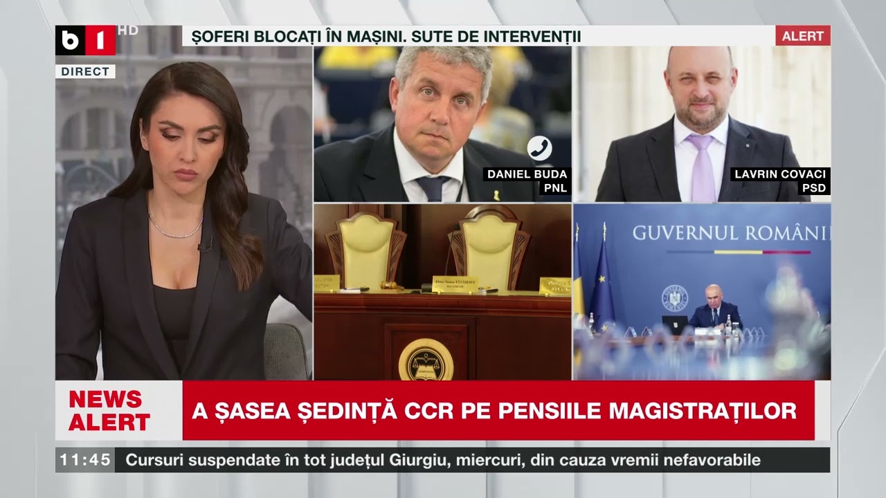 D. BUDA, PNL ȘI L. COVACI, PSD, DESPRE LEGEA PENSIILOR SPECIALE, DIN NOU PE MASA CCR_Știri B1TV