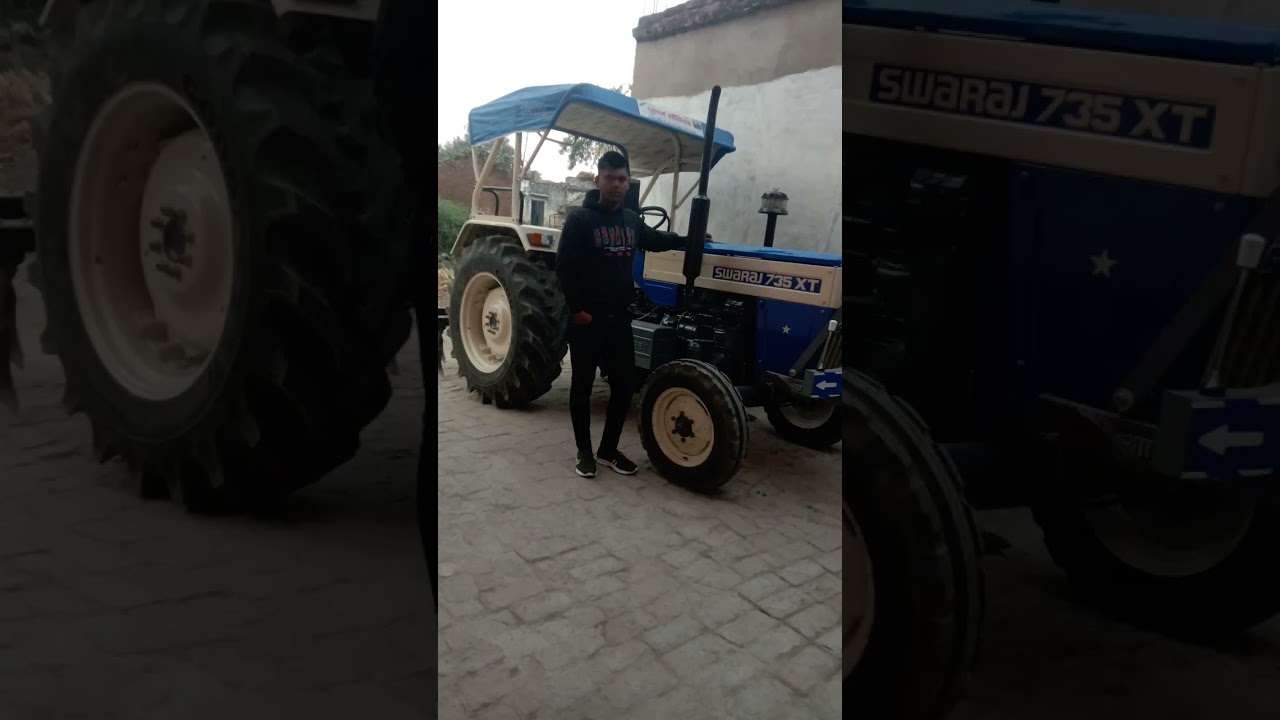 #Swaraj 735XT 2025modle# New Tractor Swaraj 745 XT ka power #Blue color me#