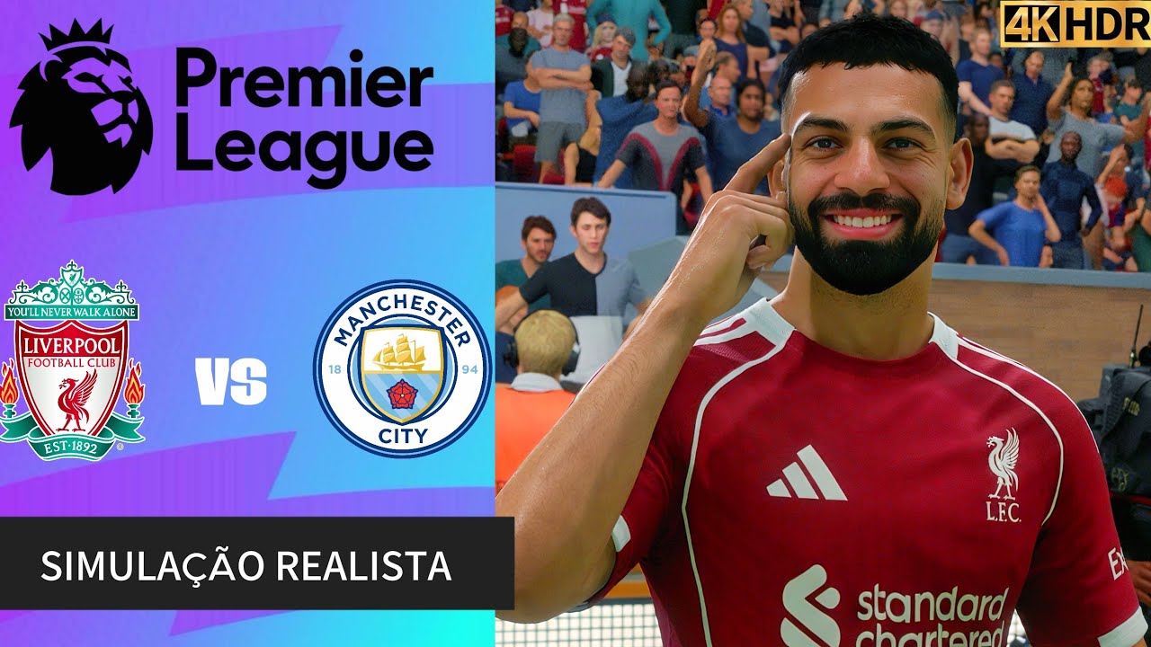 FC 26 - Liverpool vs Manchester City | Premier League 25/26 | Simulação 4K Ultra HD (60 FPS)